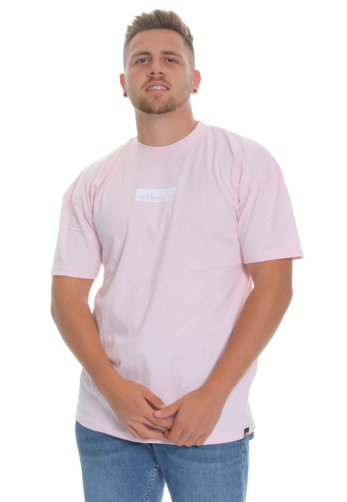 Ellesse T-Shirt Ellesse Herren T-Shirt BOXINI T-SHIRT Light Pink Rosa
