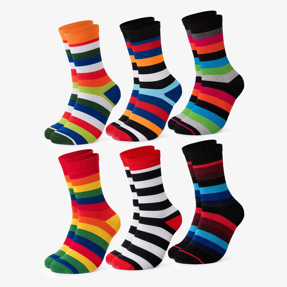 OCCULTO Basicsocken Herren Bunte Socken 6er Pack (Modell: Sigi) (6-Paar)