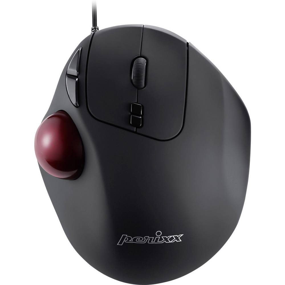 Perixx Ergonomische USB Trackball Maus Mäuse (Ergonomisch, Integrierter Trackball)