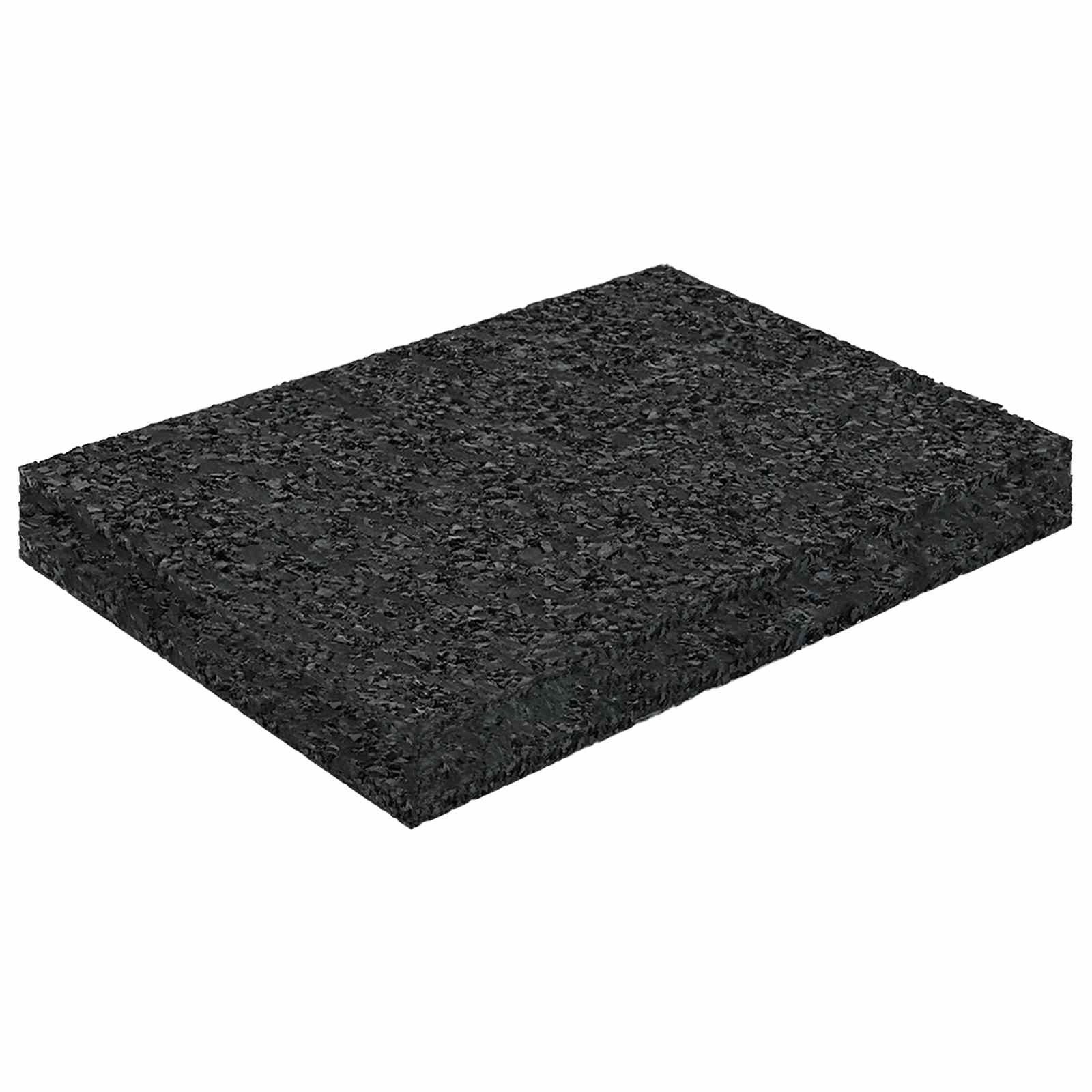 Gummimatte Gummigranulat-Patiopad Schwarz 6 x 9 x 1 cm Gummi