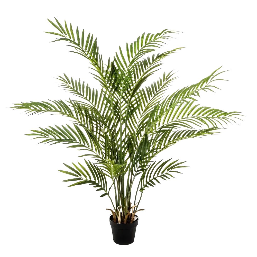Kunstbaum Künstliche Goldfruchtpalme - Eva, 130 cm, aplanta, Höhe 130 cm