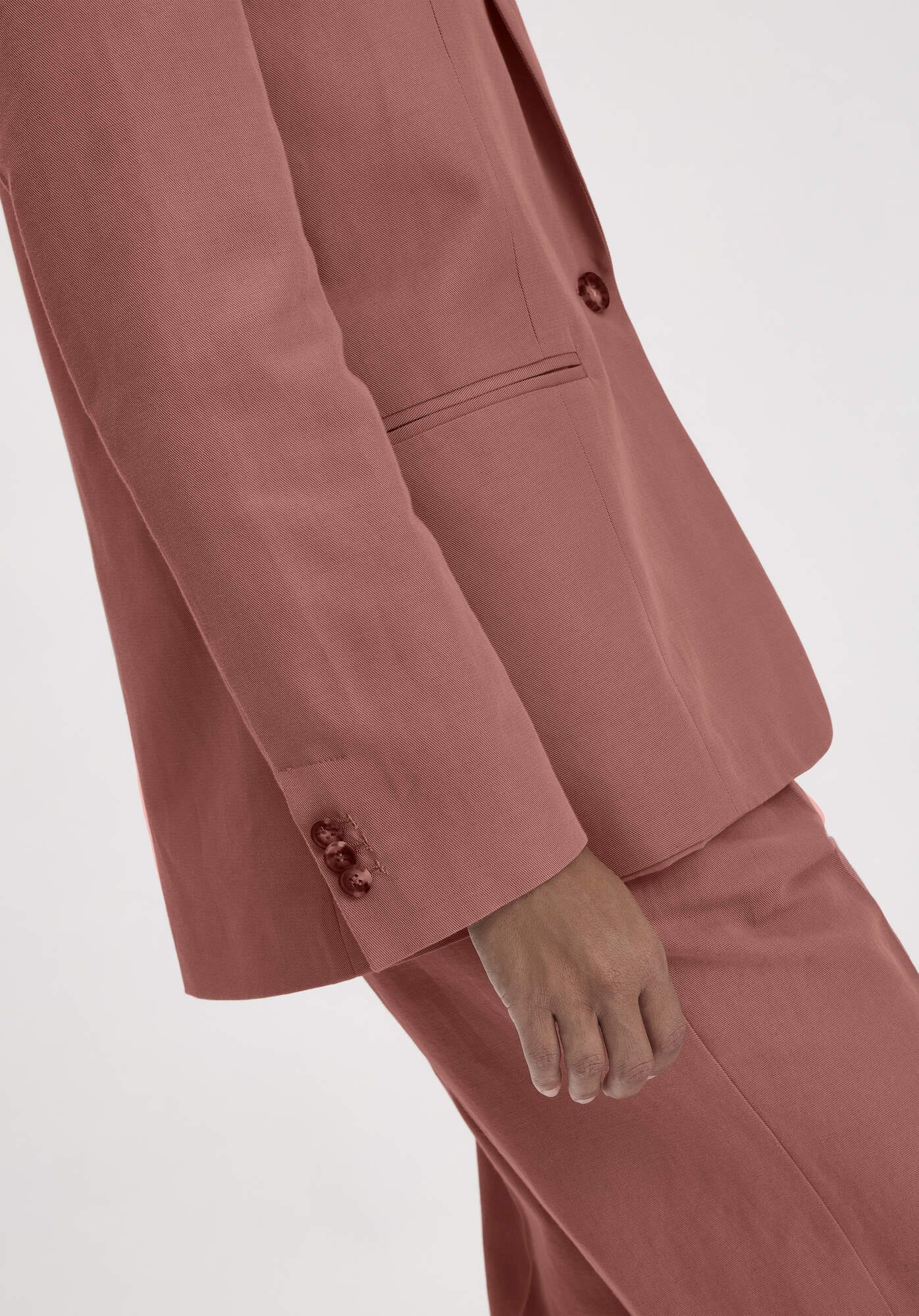 Hessnatur Longblazer aus Bio-Baumwolle mit Leinen (1-tlg)