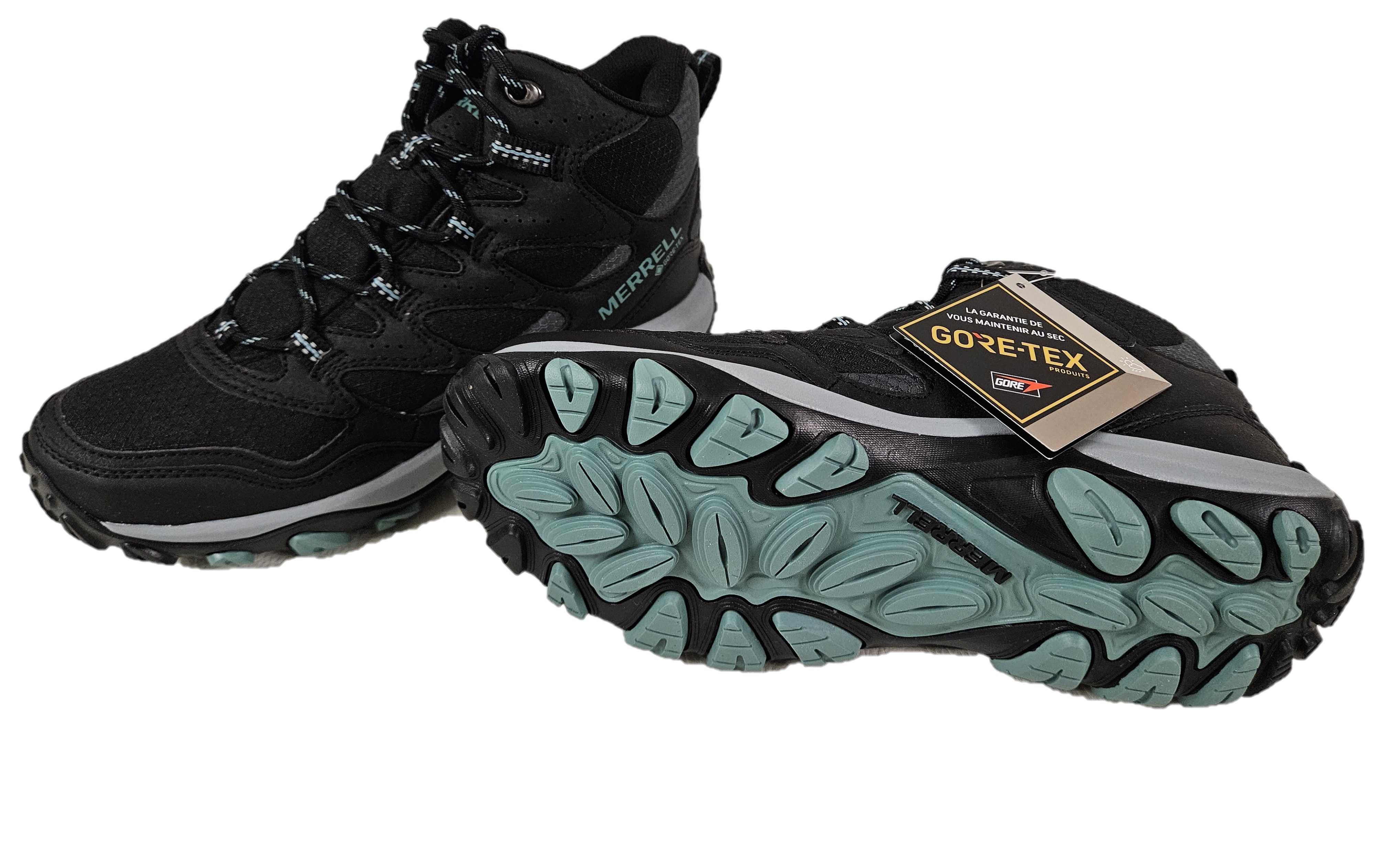 Merrell West Rim Damen Gore-Tex Vegan Mid GTX schwarz wasserdicht Wanderschuh Vegan, wasserdicht