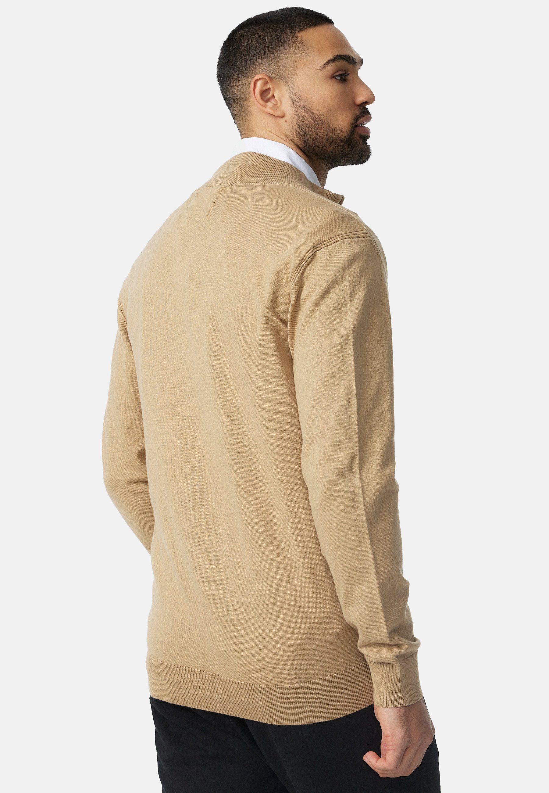 Indicode Strickjacke Herren Lau Herrenstrickjacke