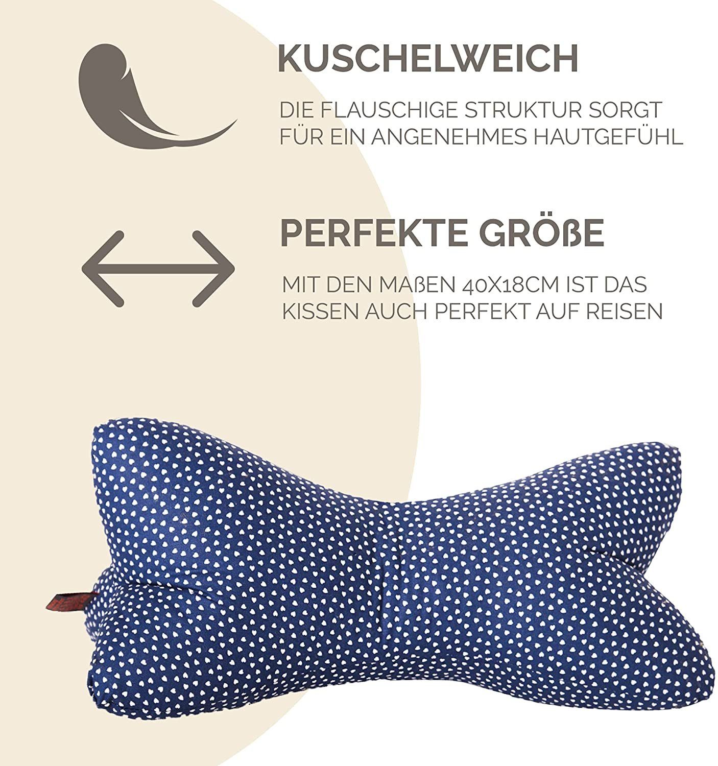 Dr. Berger Living Nackenkissen Original Dr. Berger Leseknochen 40 x 18 cm M günstig online kaufen