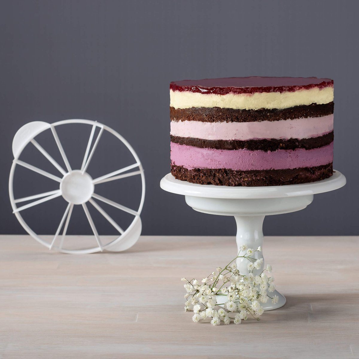 Dr. Oetker Küchenhelfer Tortenschneider Dr. Oetker little layer cakes Tortenteiler 6/8 St. – Bild 2 von 3