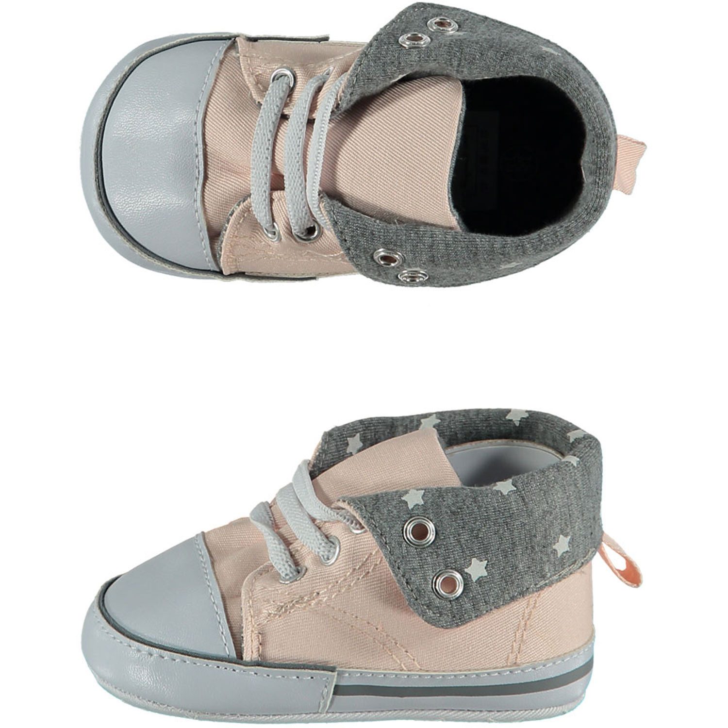 Steinnacher Bärbel Baby Sneaker für Mädchen aprikot Sternchen Sneaker
