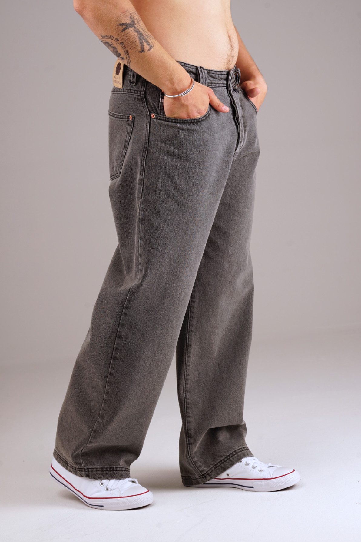PICALDI Jeans Relax-fit-Jeans Zicco 475 Steel - Relaxed Baggy Fit, Washed Steel Grey Denim (1-tlg) Relaxed Baggy Fit