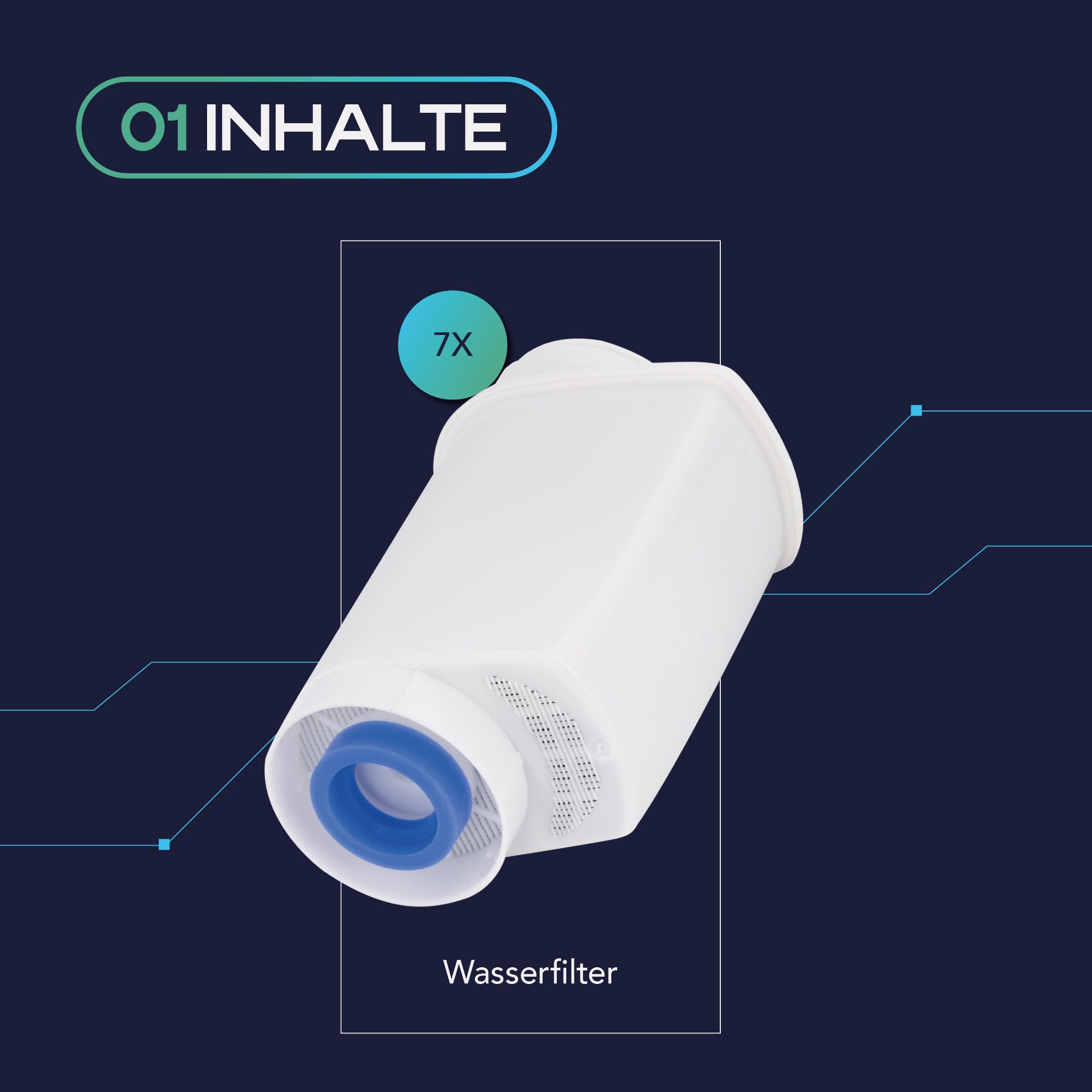 MEISTERZWECK4U Wasserfilter, Zubehör für TZ70003A, TZ70033A, Wasserfilter für Siemens, Bosch & Supresso, BRITA‑Alternative