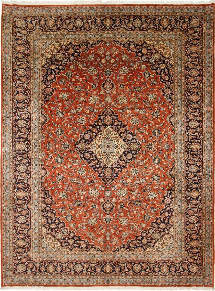 Orientteppich Keshan Kork 299x394 Handgeknüpfter Orientteppich / Perserteppich, Nain Trading, rechteckig, Höhe: 12 mm