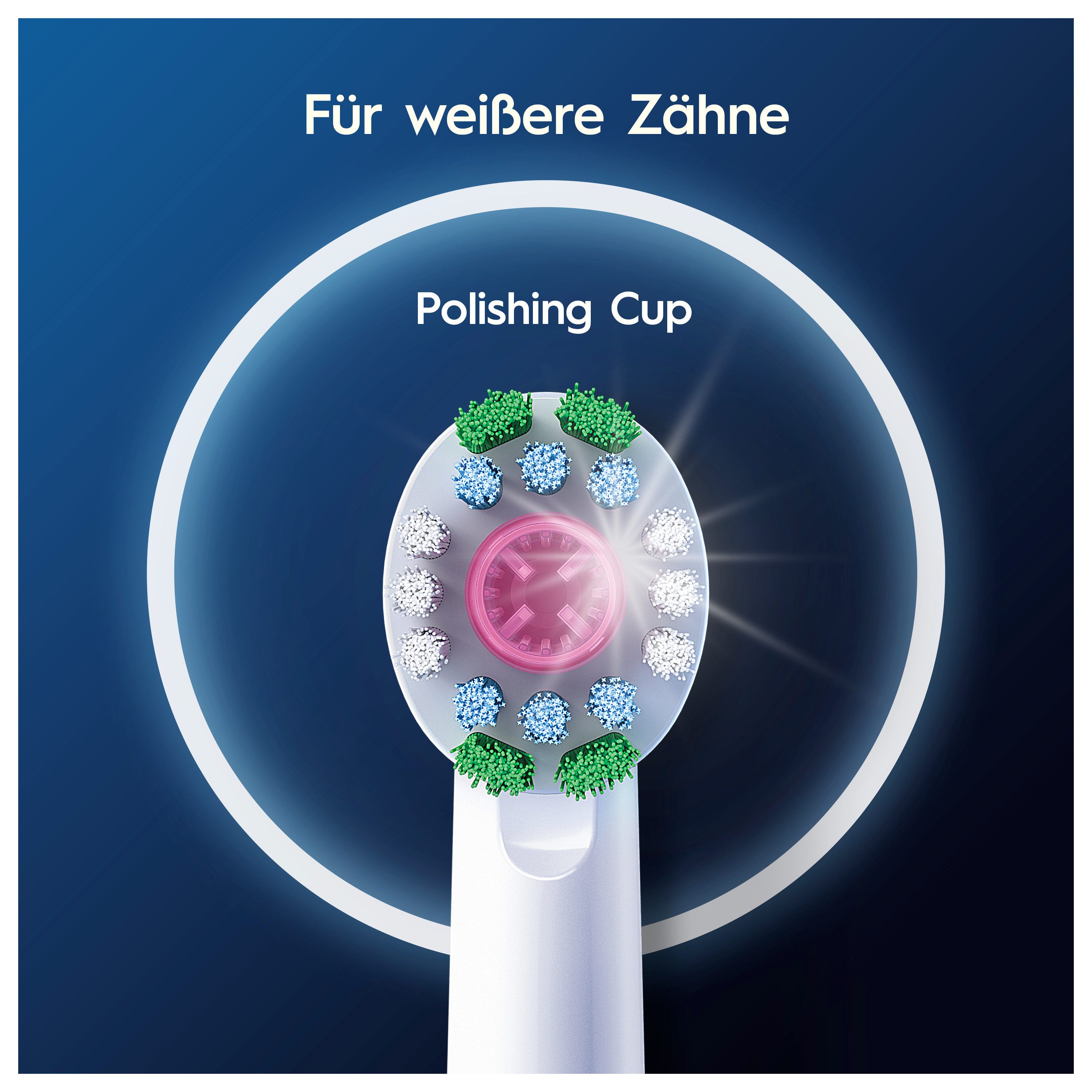Oral-B Aufsteckbürsten Pro 3DWhite, aufhellende Zahnreinigung mit innovativen X-förmigen Borsten – Bild 5 von 5