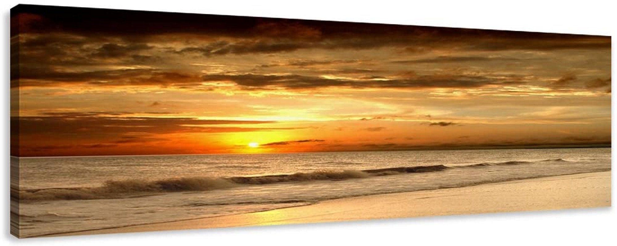 Leinwandbild 1-teiliges Bild auf Leinwand fertig gerahmt Maße 120 x 40 cm