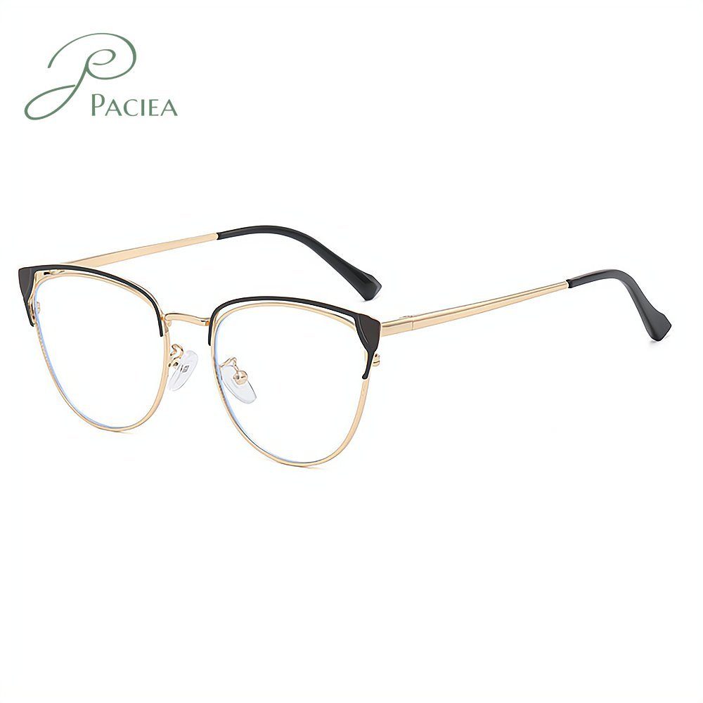 PACIEA Brille Mode Frauen ultra light anti blue light Gläser schwarz