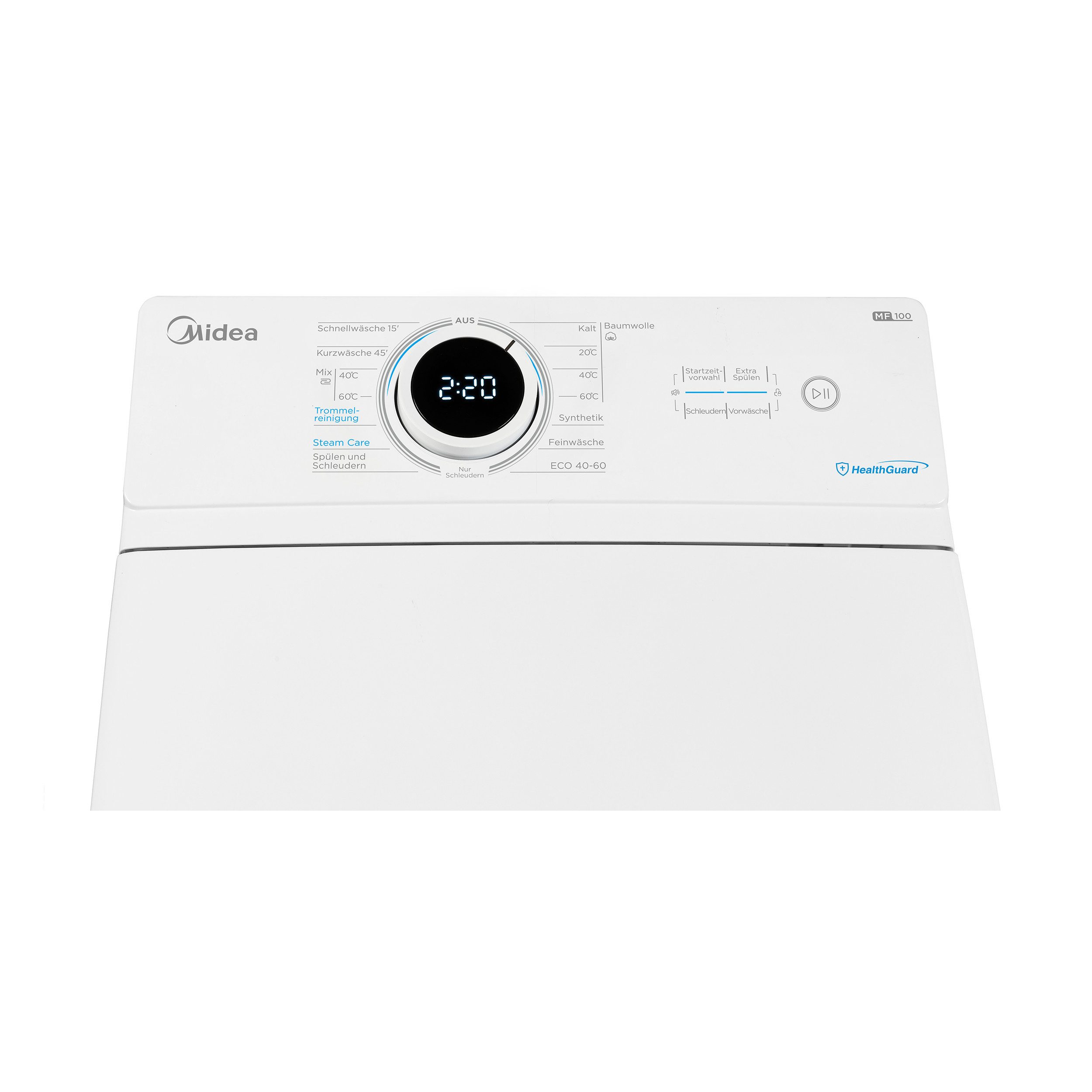 Midea Waschmaschine Toplader MF100 MF10ET70BA10, 7 kg, 1200 U/min