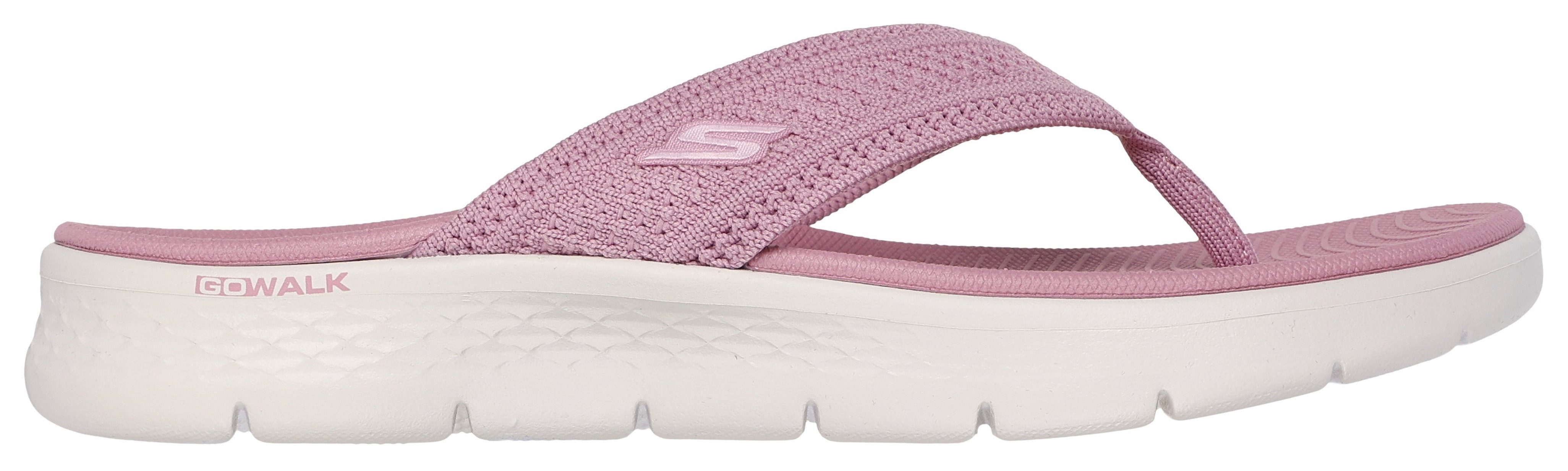 Skechers GO WALK FLEX SANDAL Zehentrenner Badeschuh, Strandschuh, Sommerschuh mit Goga Mat Fußbett
