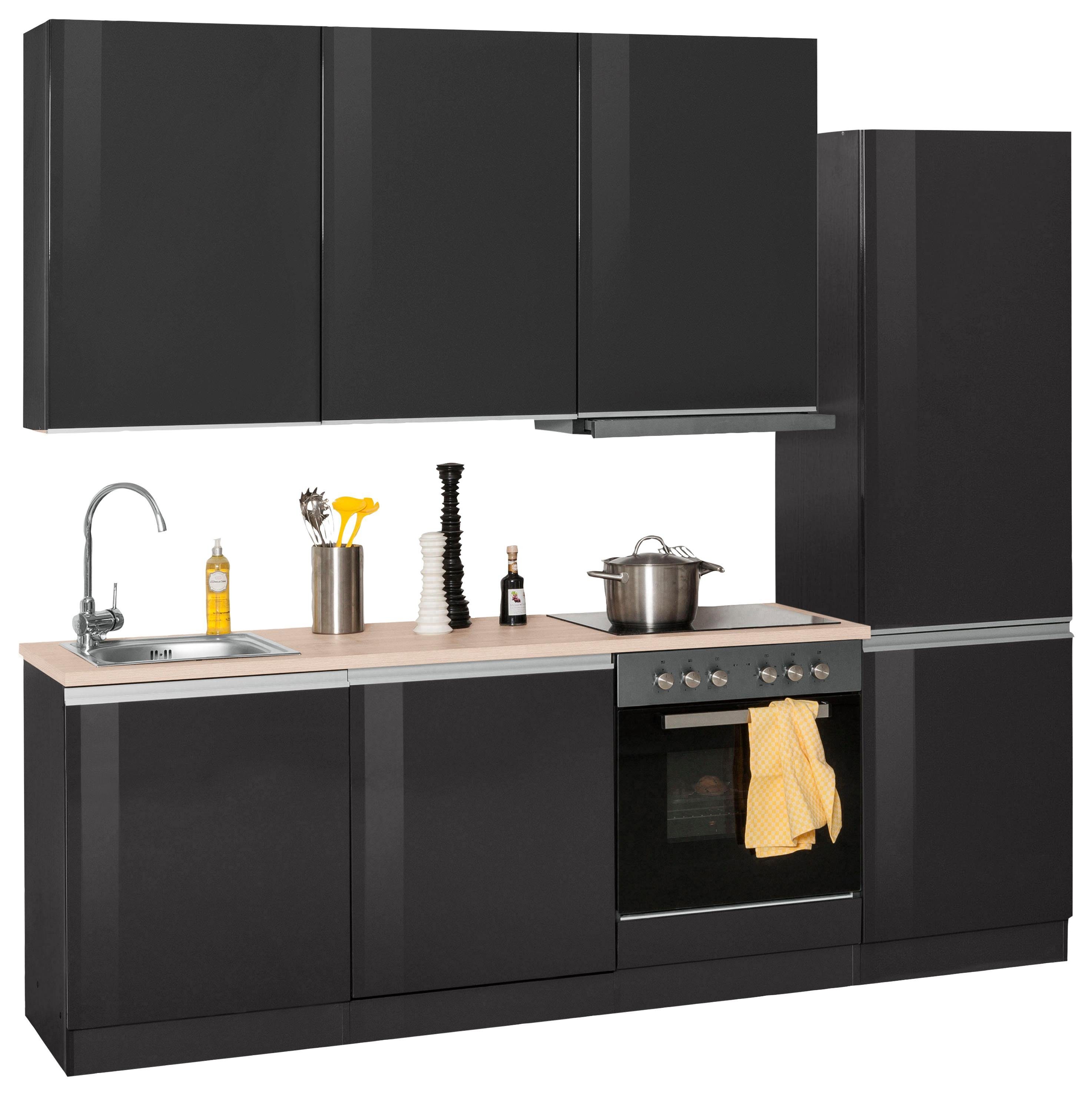 KOCHSTATION Küchenzeile "KS-Ohio" mit E-Geräten, Breite 240 cm günstig online kaufen