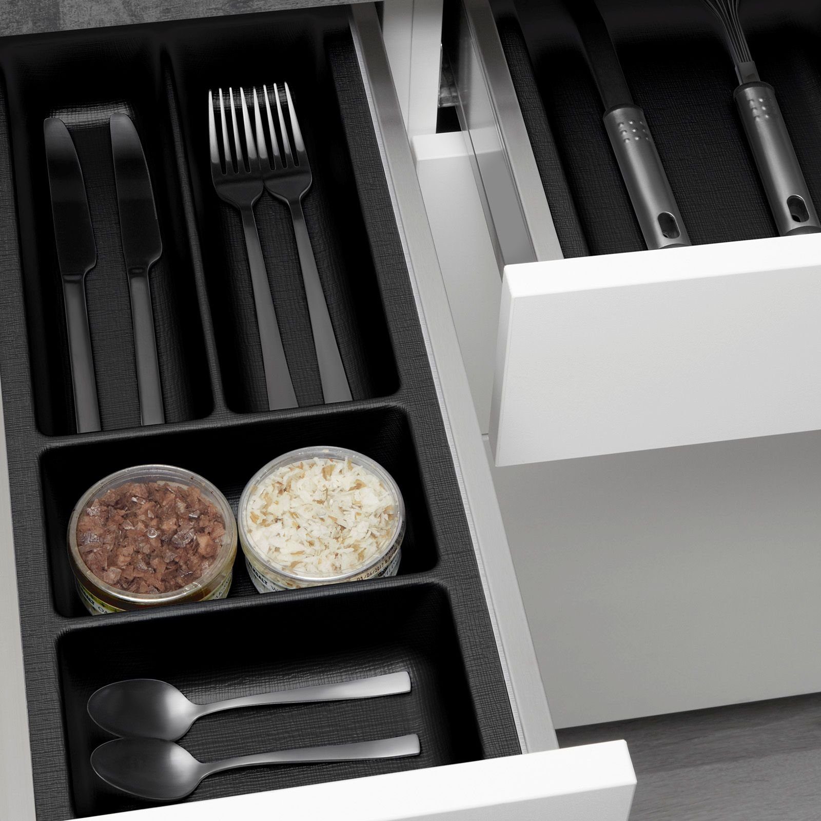 SO-TECH® Besteckeinsatz ORGA-BOX 3 Leinwandstil für Nobilia von 08/2012 - 12/2024 – Bild 4 von 5