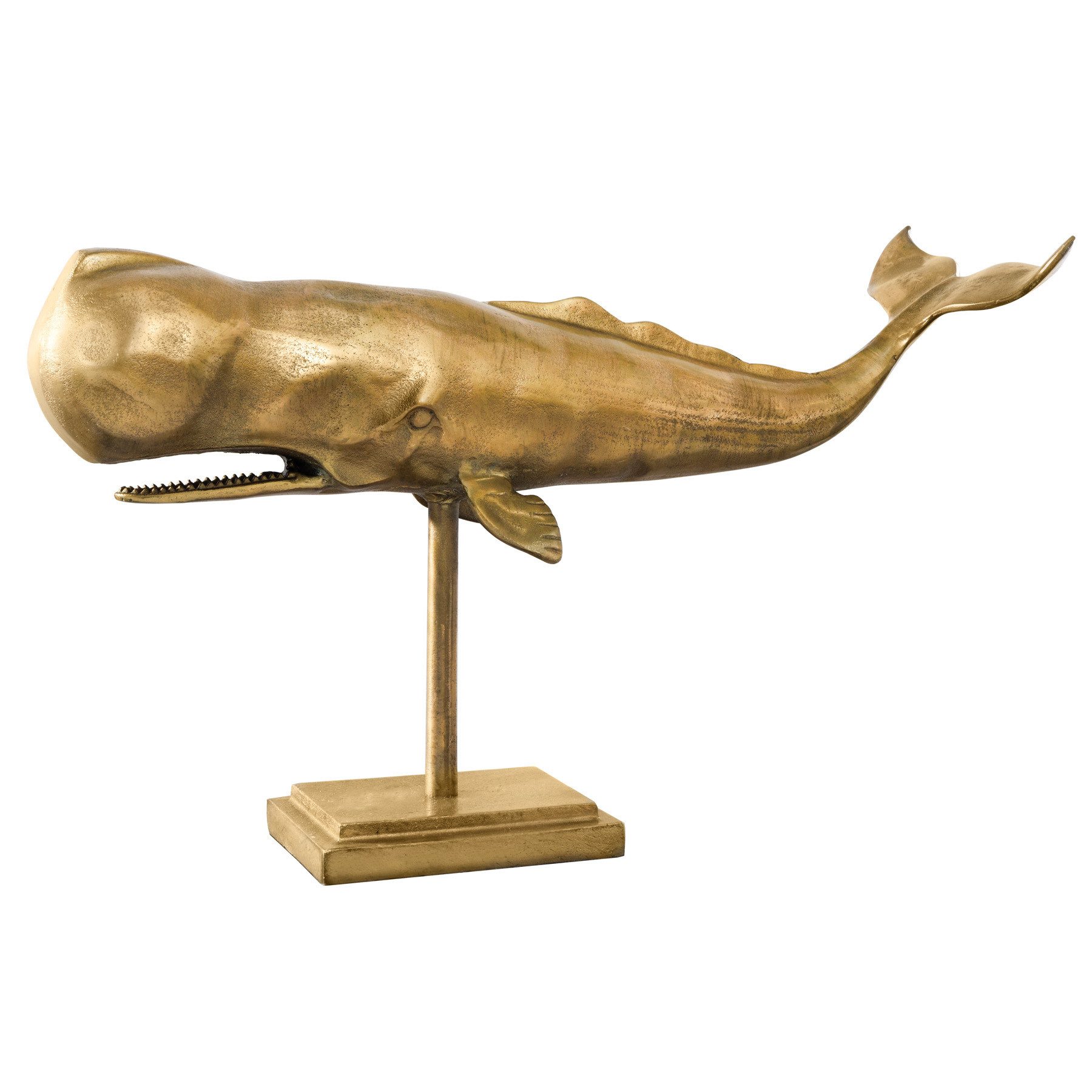 Tierfigur WAL 70cm messing
