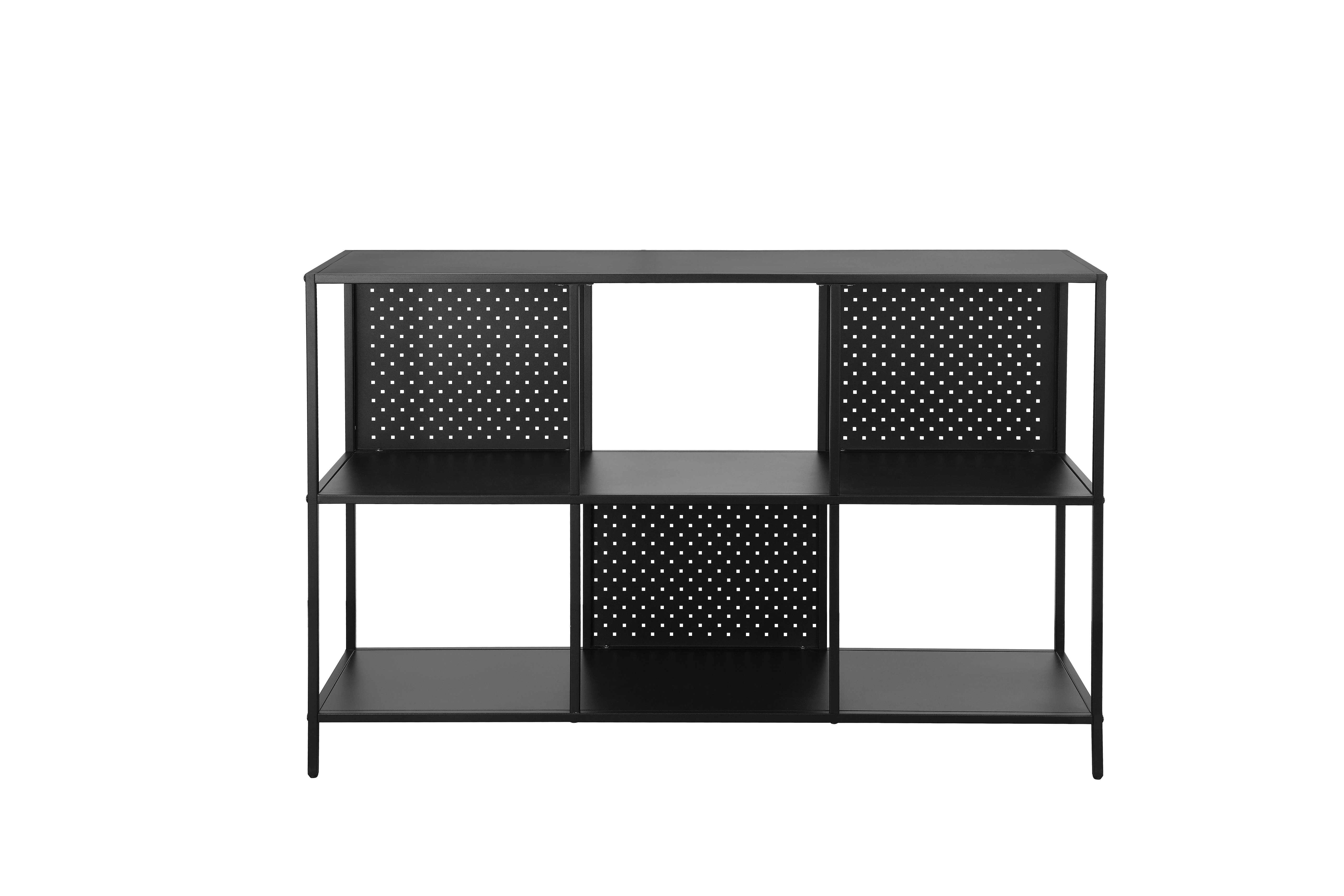 loft24 Bücherregal Holly - Regal Standregal Wohnzimmerregal Metallregal Anrichte, Standregal aus Metall mit 2 Fächern, Breite 120 cm. Reduzierter Preis € 169,99. Unverbindliche Preisempfehlung € 339,99