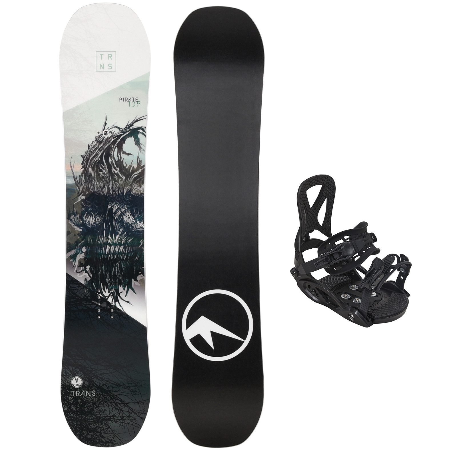 F2 Snowboard Trans Junior Snowboard Set Pirate 145 cm Blau + Eco Pure Bindung