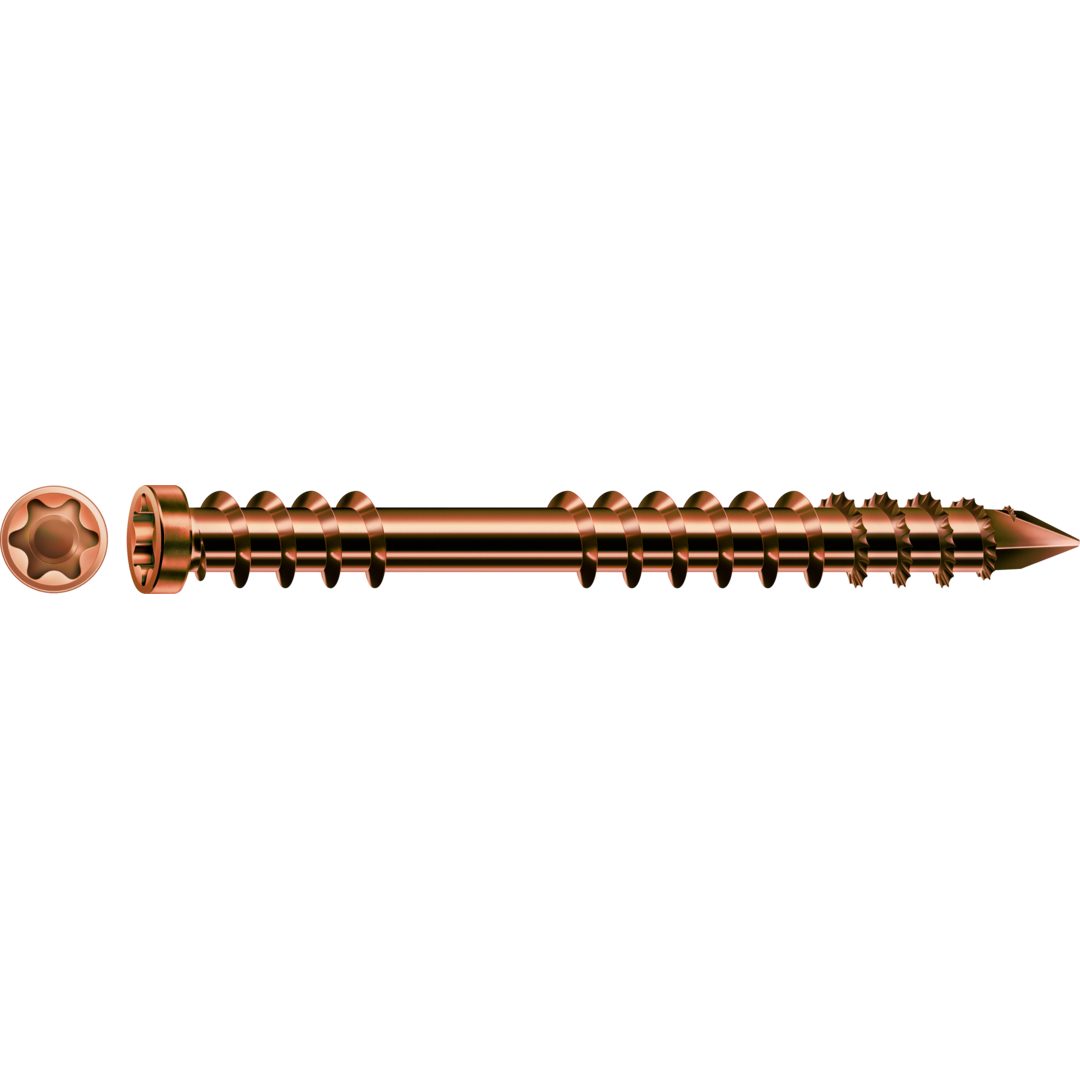 SPAX Terrassenschraube Terrassenschraube, Edelstahl A2 Antik, TORX TX 25, (100 St)