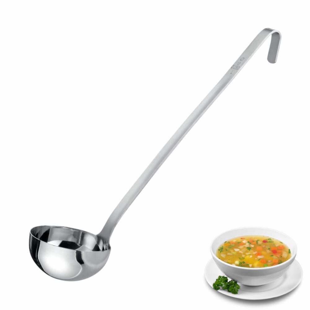 WESTMARK Schöpfkelle Pro – Edelstahl Suppenkelle für die Profi-Küche, Ø 10 cm, 250 ml, rostfrei, spülmaschinengeeignet, langlebig
