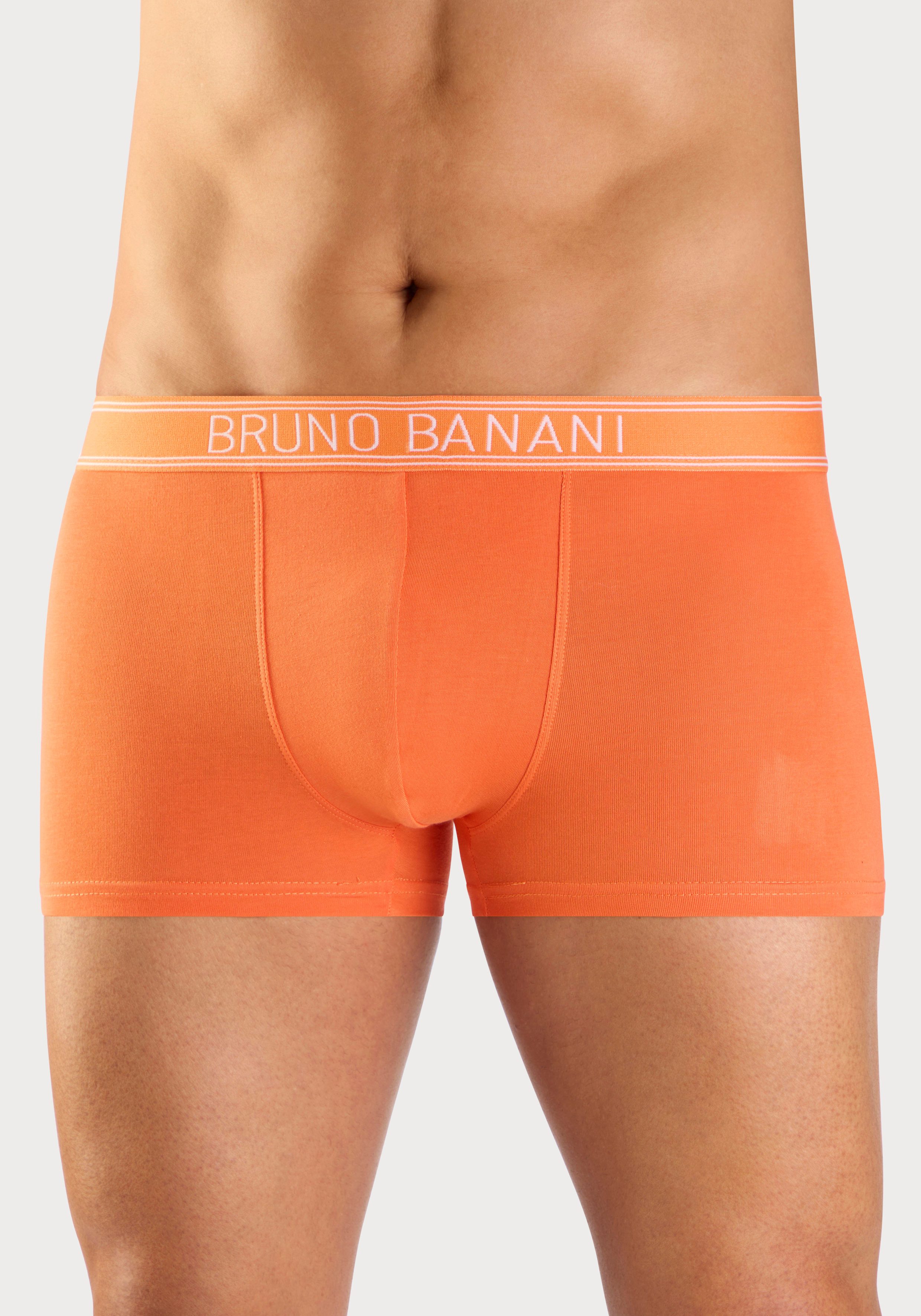 Bruno Banani Boxer Boxershorts für Herren (Packung, 5-St) mit schmalen Streifen und Logoschriftzug im Bund