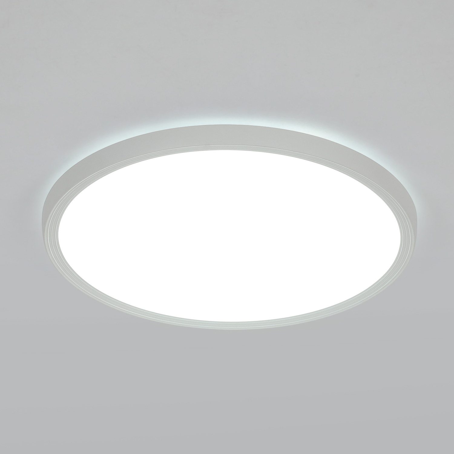 Riserva LED Deckenleuchte LED Deckenleuchte Ø30cm, 24W, weiß, flach, 3-fach Schutz, 220V, LED wechselbar von Riserva