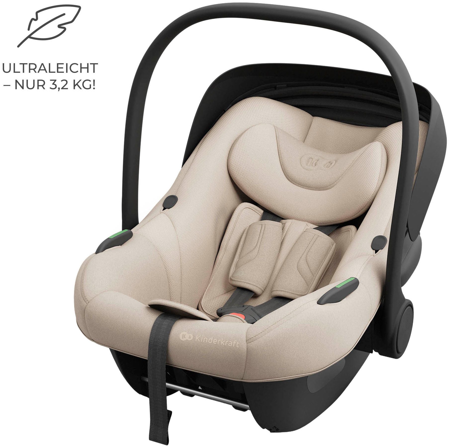 Kinderkraft Babyschale I-LITE mit ENDURA SAFE FX Basis, ab: Geburt, bis: 15 Monaten, ab: 40 cm, bis: 87 cm – Bild 3 von 5