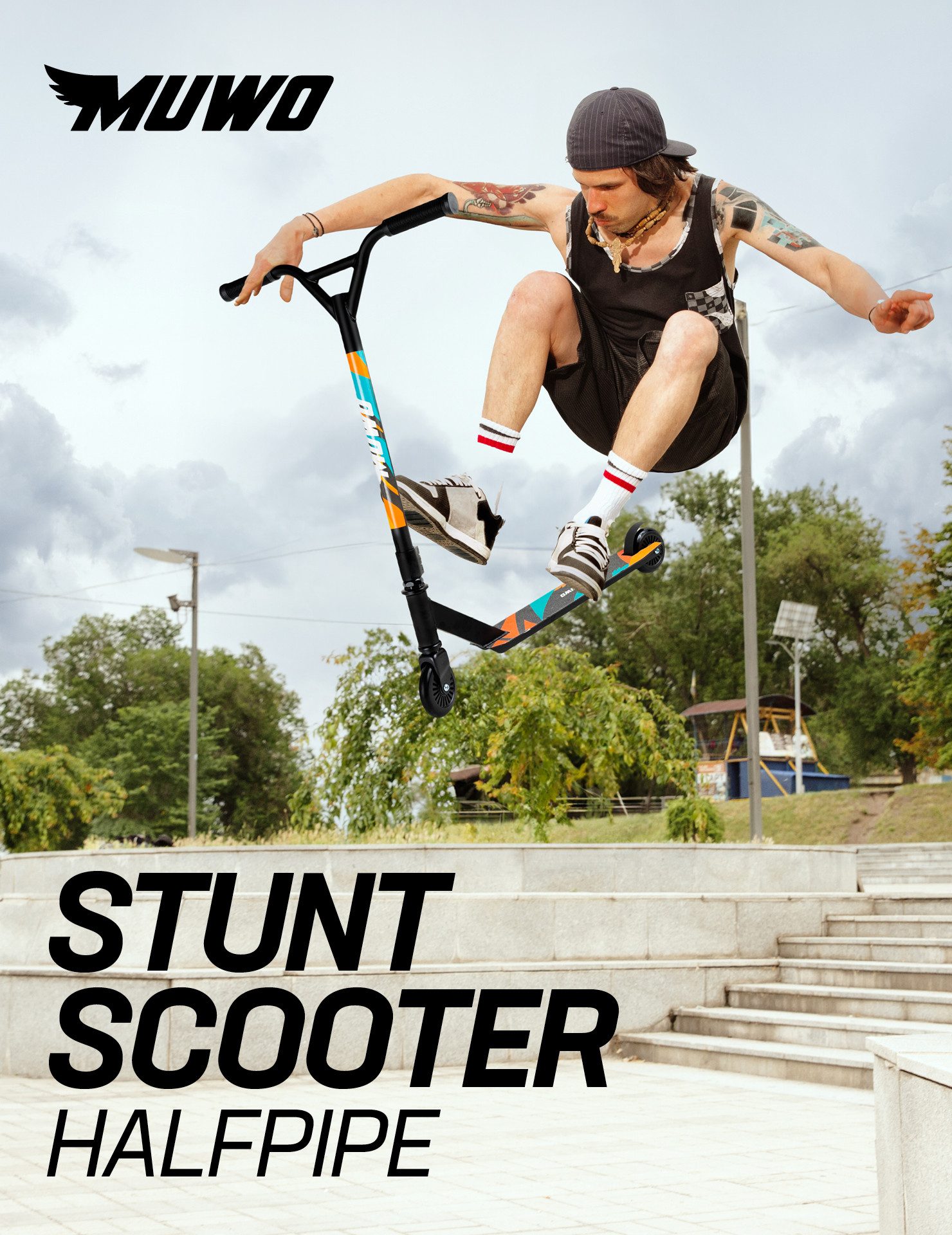 MUWO Stuntscooter "Halfpipe"