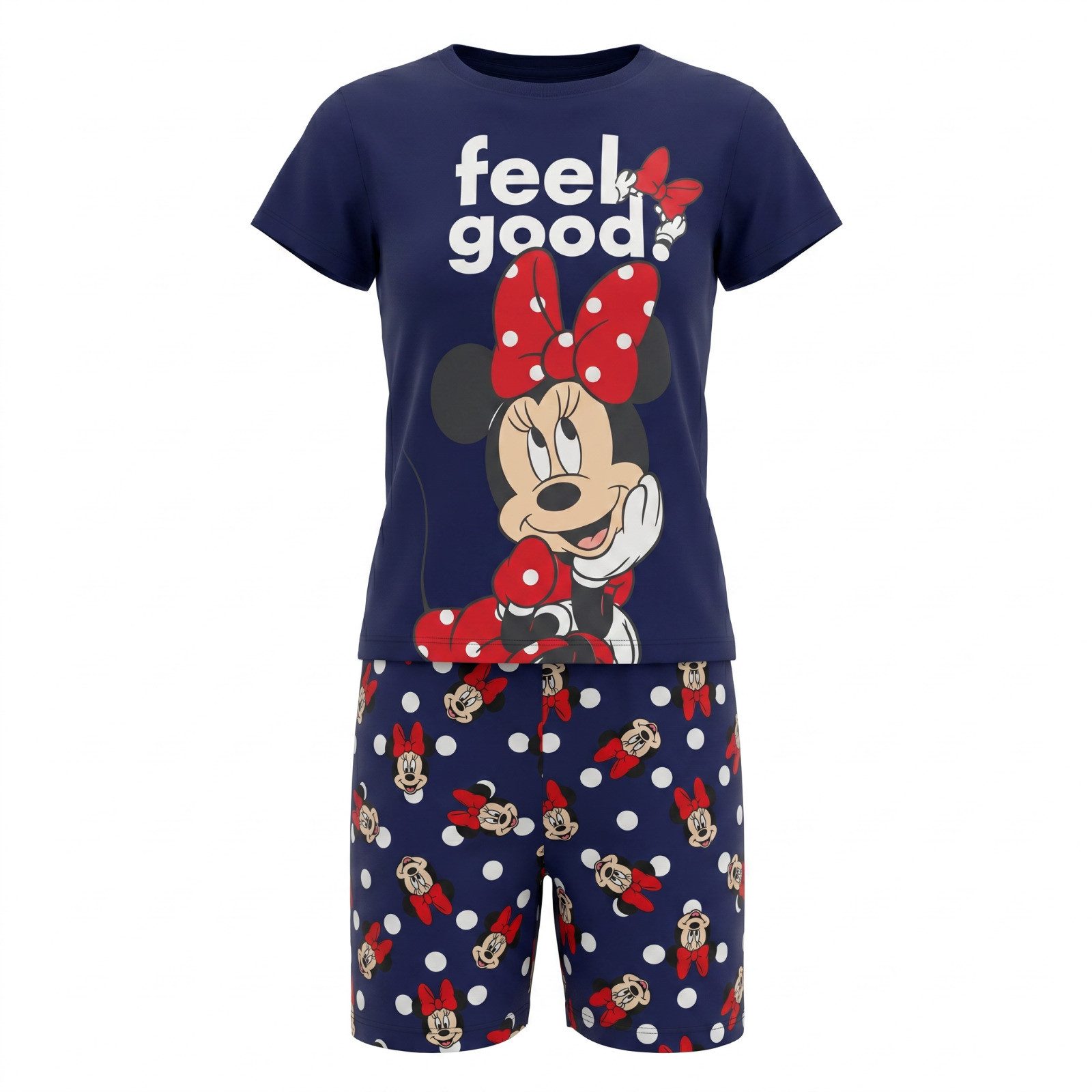 Disney Schlafanzug Disney Minnie Maus Kinder Schlafanzug Pyjama Gr. 104-134 100% Baumwoll