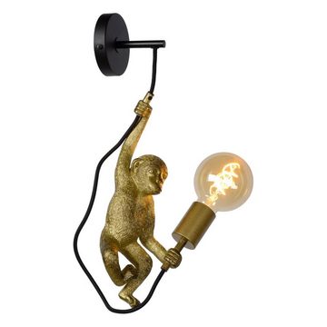 click-licht Wandleuchte Wandleuchte Extravaganza Chimp in Gold E27, keine Angabe, Leuchtmittel enthalten: Nein, warmweiss, Wandleuchte, Wandlampe, Wandlicht