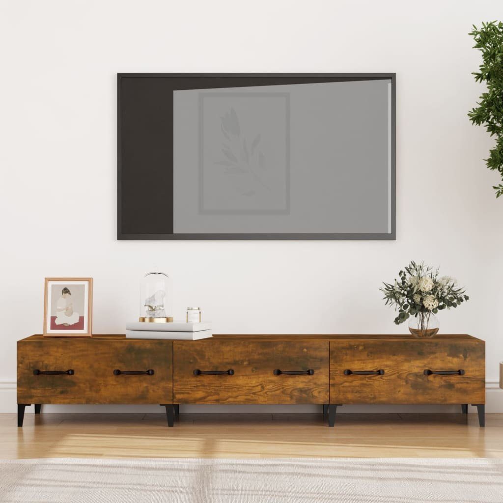 Preislimitierter Sonderverkauf furnicato TV-Schrank 150x34,5x30 Räuchereiche cm Holzwerkstoff