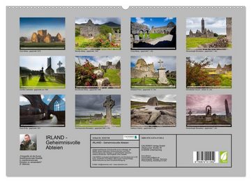 CALVENDO Wandkalender IRLAND - Geheimnisvolle Abteien (Premium, hochwertiger DIN A2 Wandkalender 2023, Kunstdruck in Hochglanz)