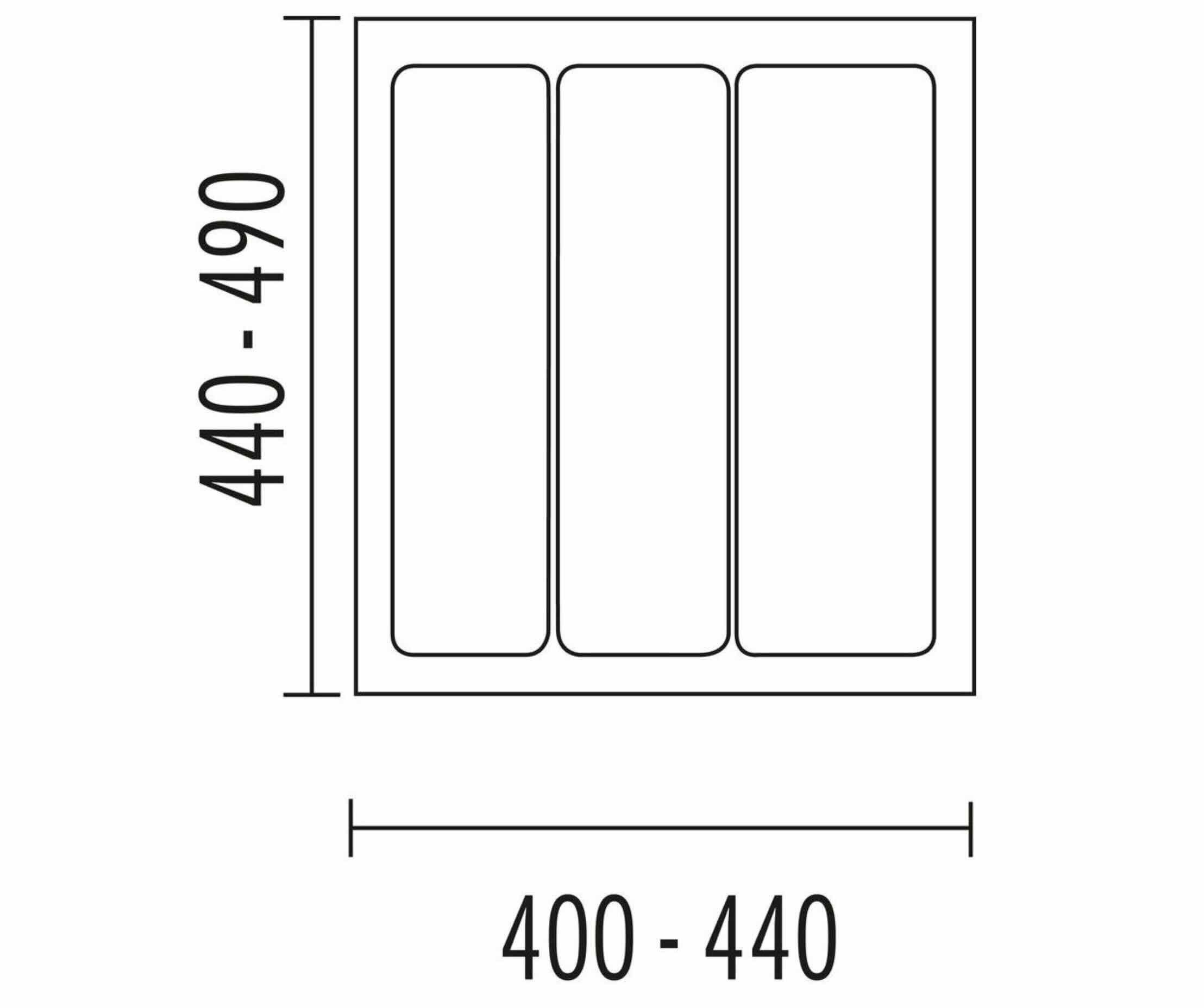 Naber Besteckeinsatz NABER Mehrzweck-Einsatz für 500er Schrank