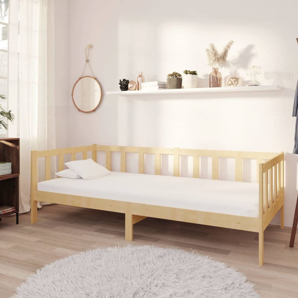 vidaXL Gästebett Tagesbett Gästebett mit Matratze 90x200 cm Massivholz Kief günstig online kaufen