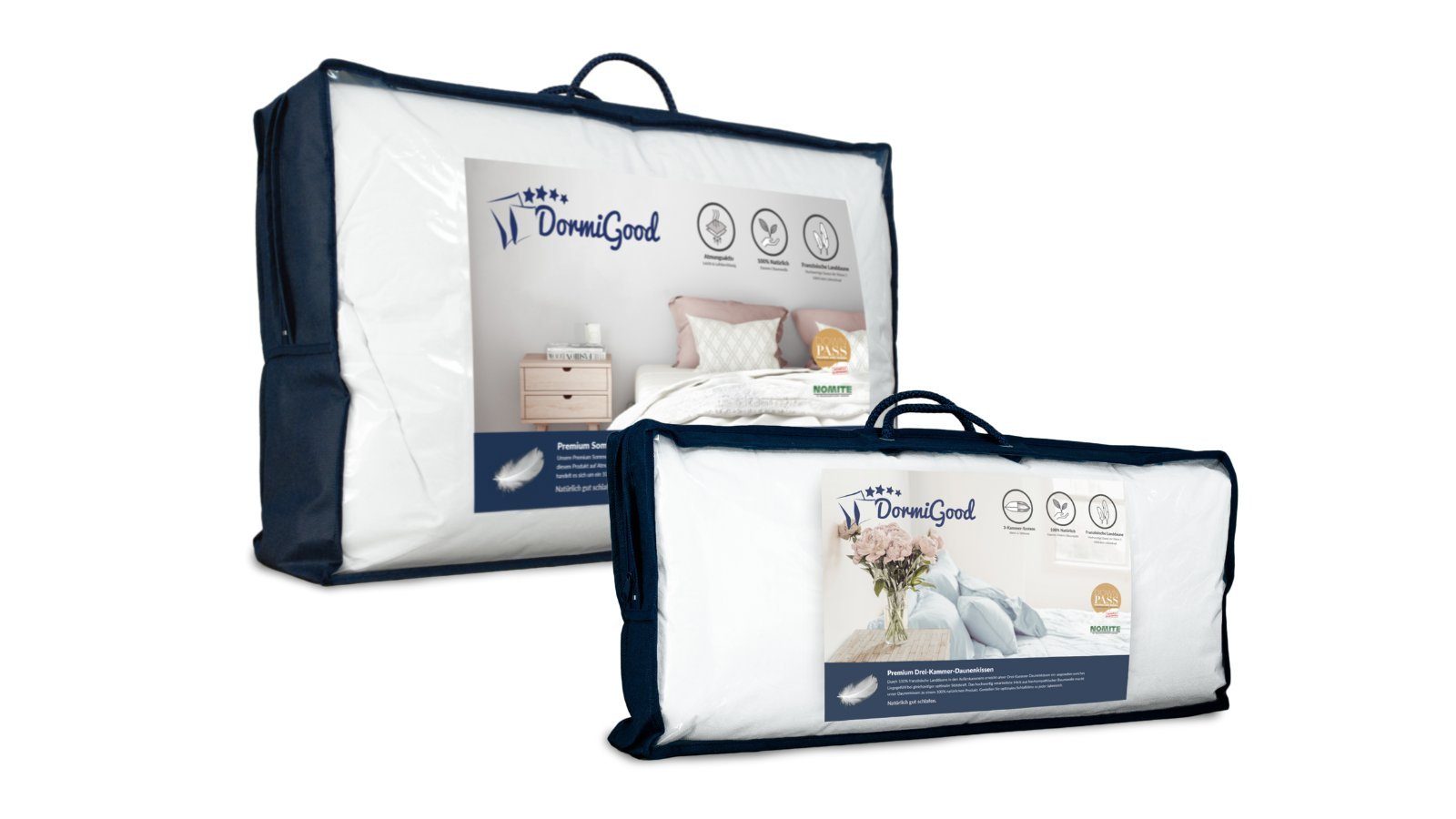 DormiGood Daunenbettdecke + Daunenkissen Set, Premium günstig online kaufen