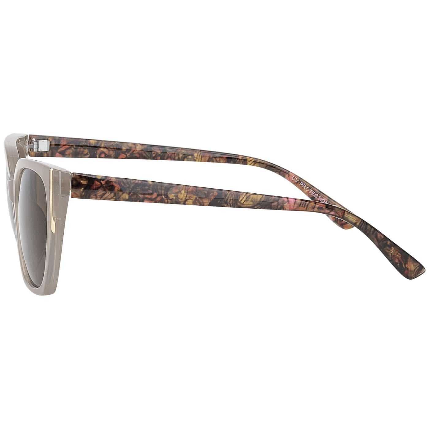 BEZLIT Eyewear Retrosonnenbrille Rundglas Designer Damen Sonnenbrille (1-St) mit Lila, Braun und Violetten Linsen