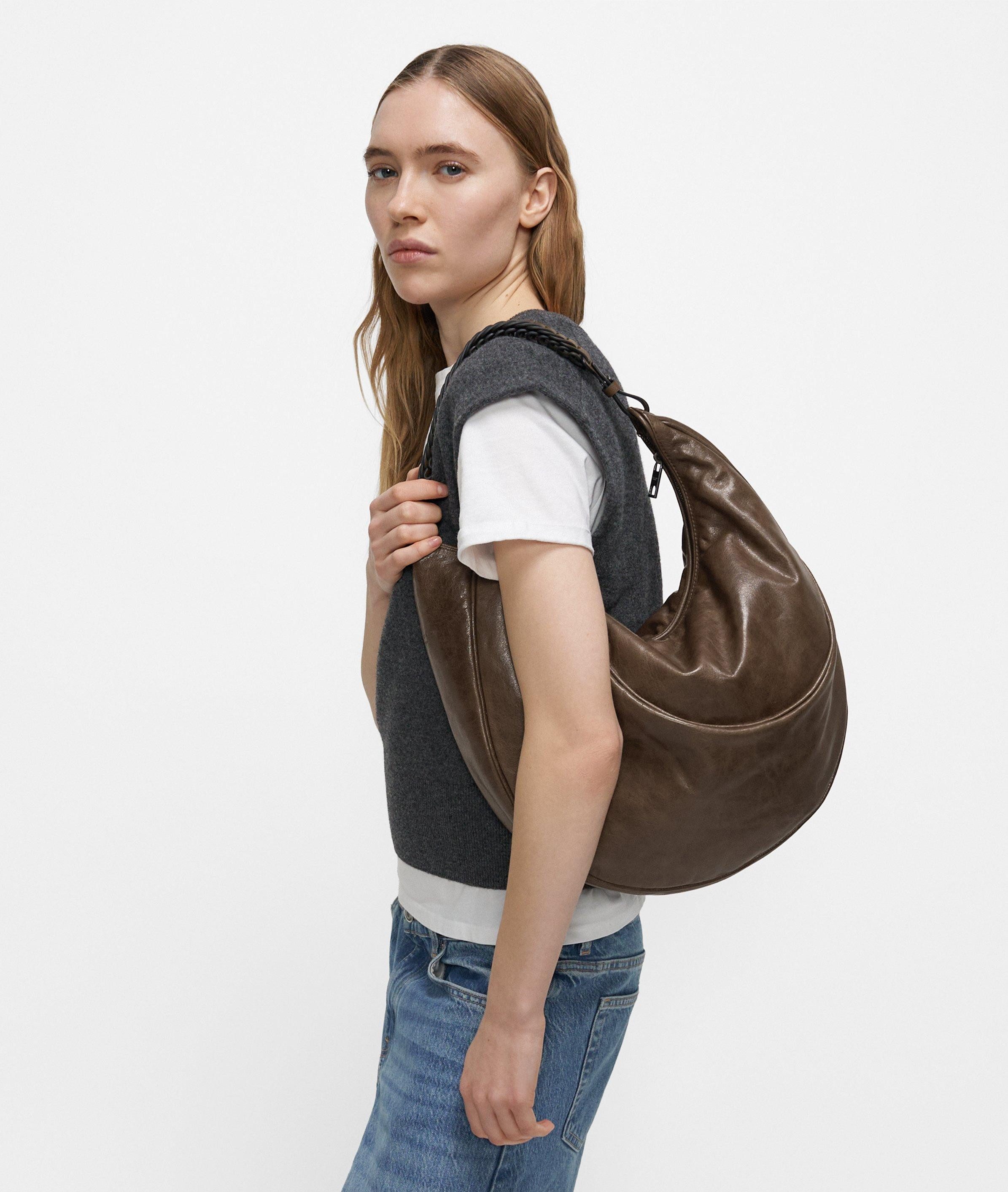 Liebeskind Berlin Schultertasche Luna Hobo M, Geräumige Hobo-Bag aus gewachstem Leder – Bild 4 von 4