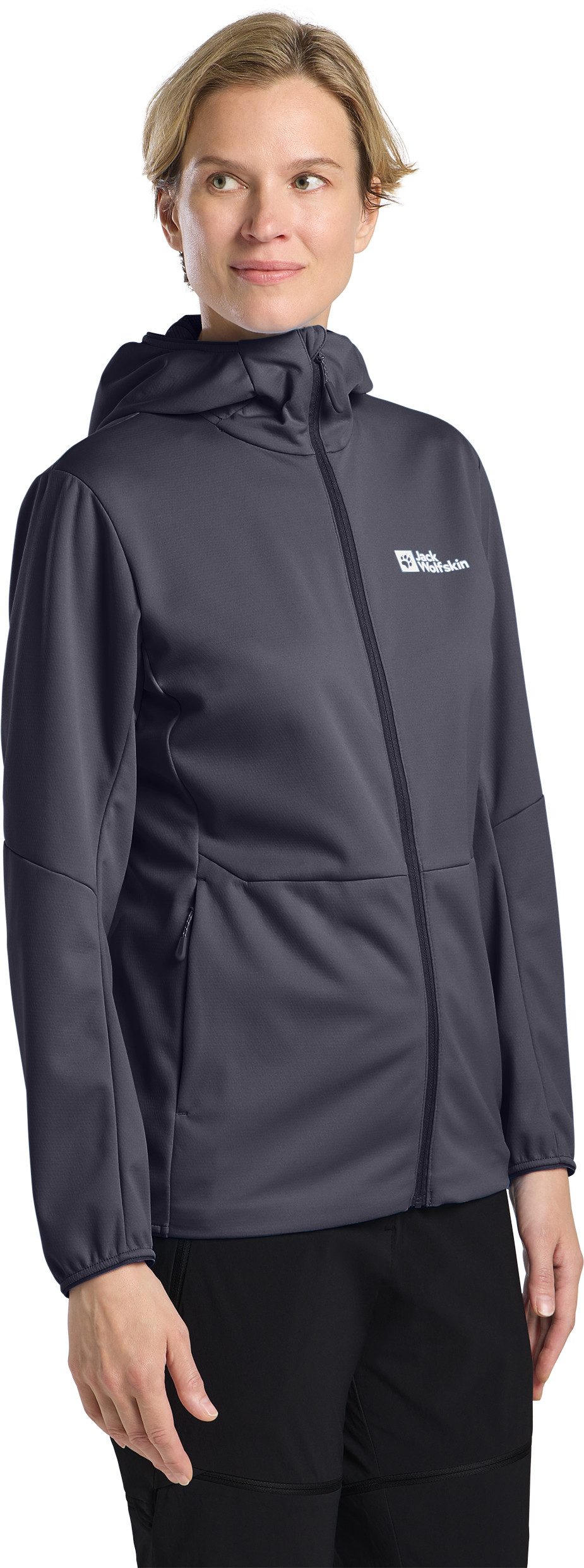 Jack Wolfskin Softshelljacke FELDBERG HOODY W mit zwei Hüfttaschen, atmungsaktiv, winddicht