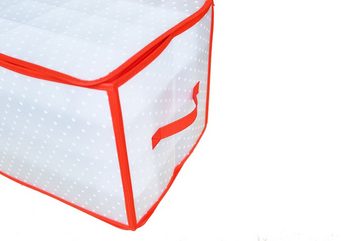 Spetebo Aufbewahrungstasche XL Aufbewahrungsbox für 112 Christbaumkugeln (Packung, 1-tlg., Tasche für Christbaumkugeln), Weihnachtsschmuck Sortierbox Tragetasche