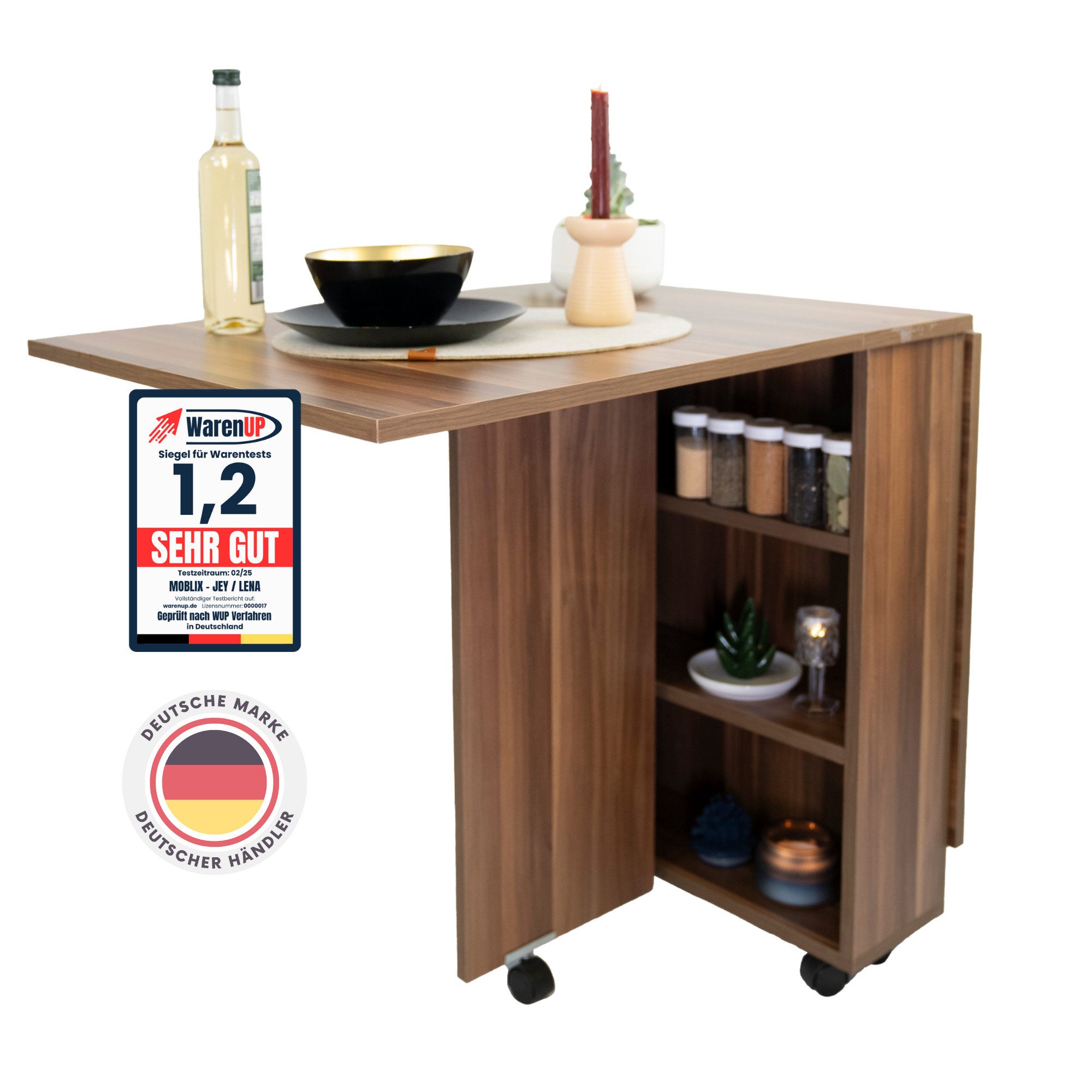 Moblix Klapptisch JEY Esstisch, Küchentisch, Klappbar günstig online kaufen