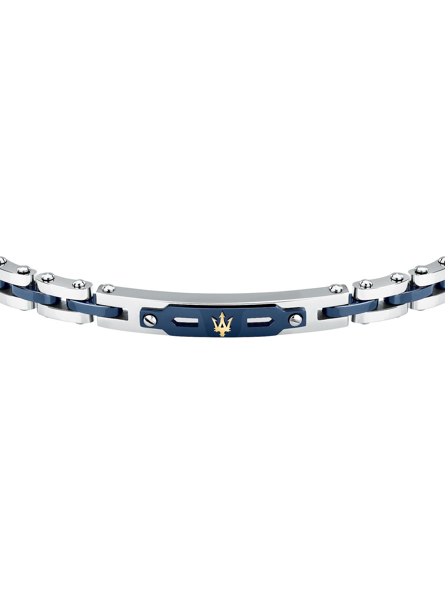 MASERATI Edelstahlarmband Maserati Herren-Armband Edelstahl, Keramik, Modern