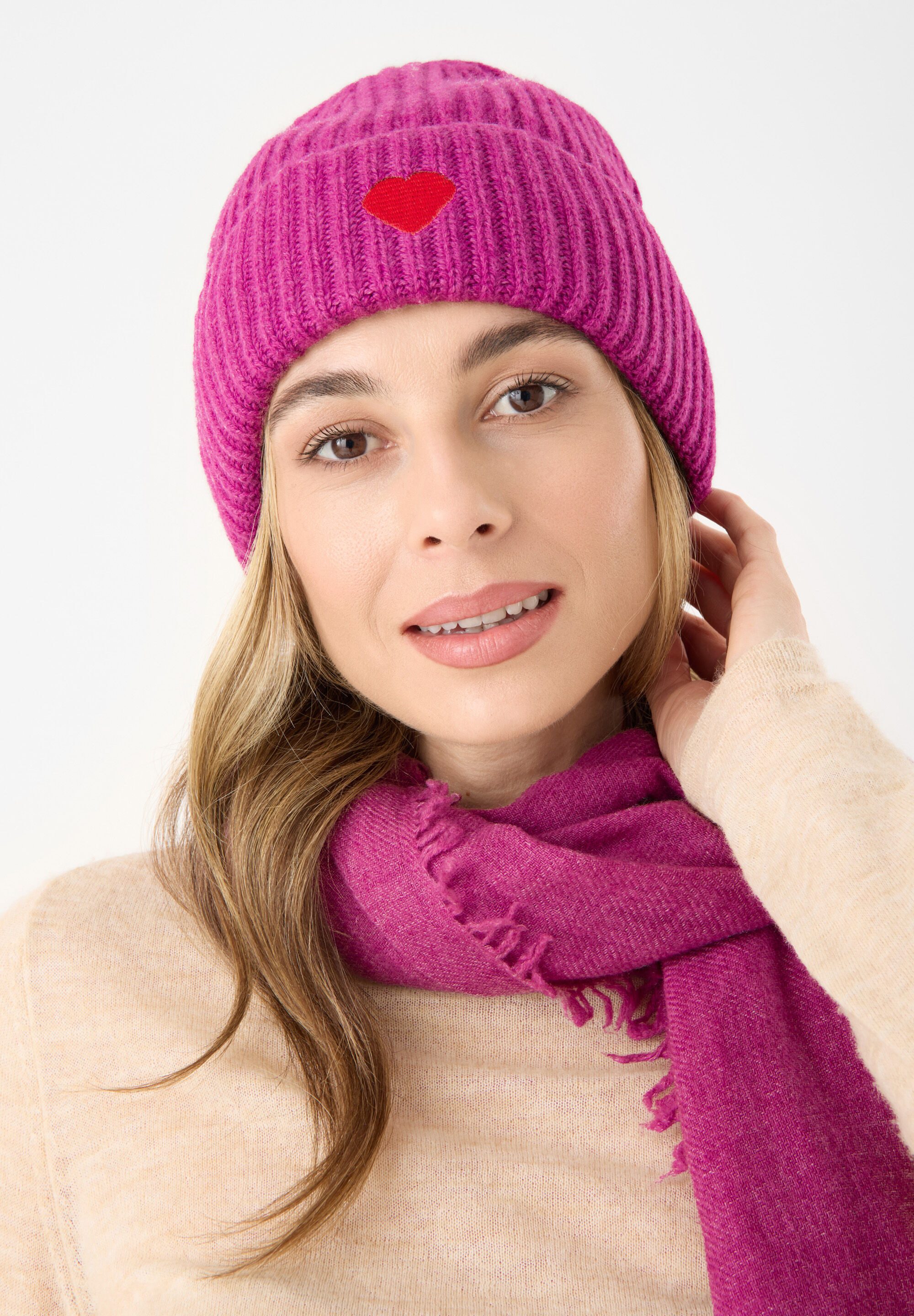 Codello Strickmütze (1-St) aus edlem Wolle-Kaschmir-Mix