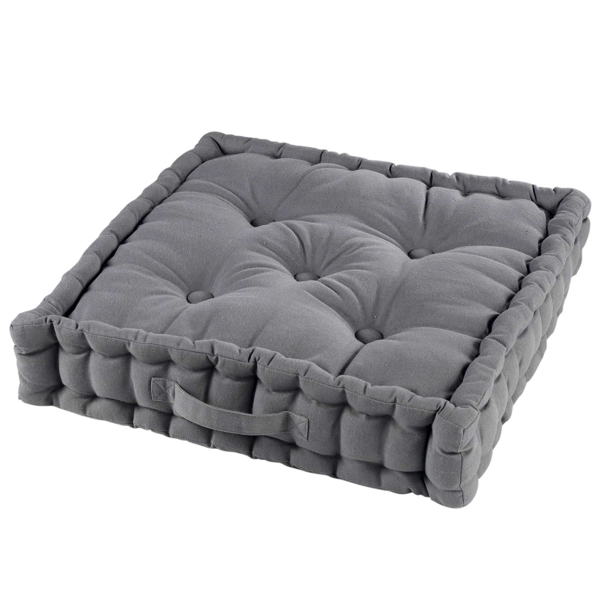 dynamic24 Bodenkissen, Sitzkissen Stuhlkissen Bank Auflage 60x60x10cm