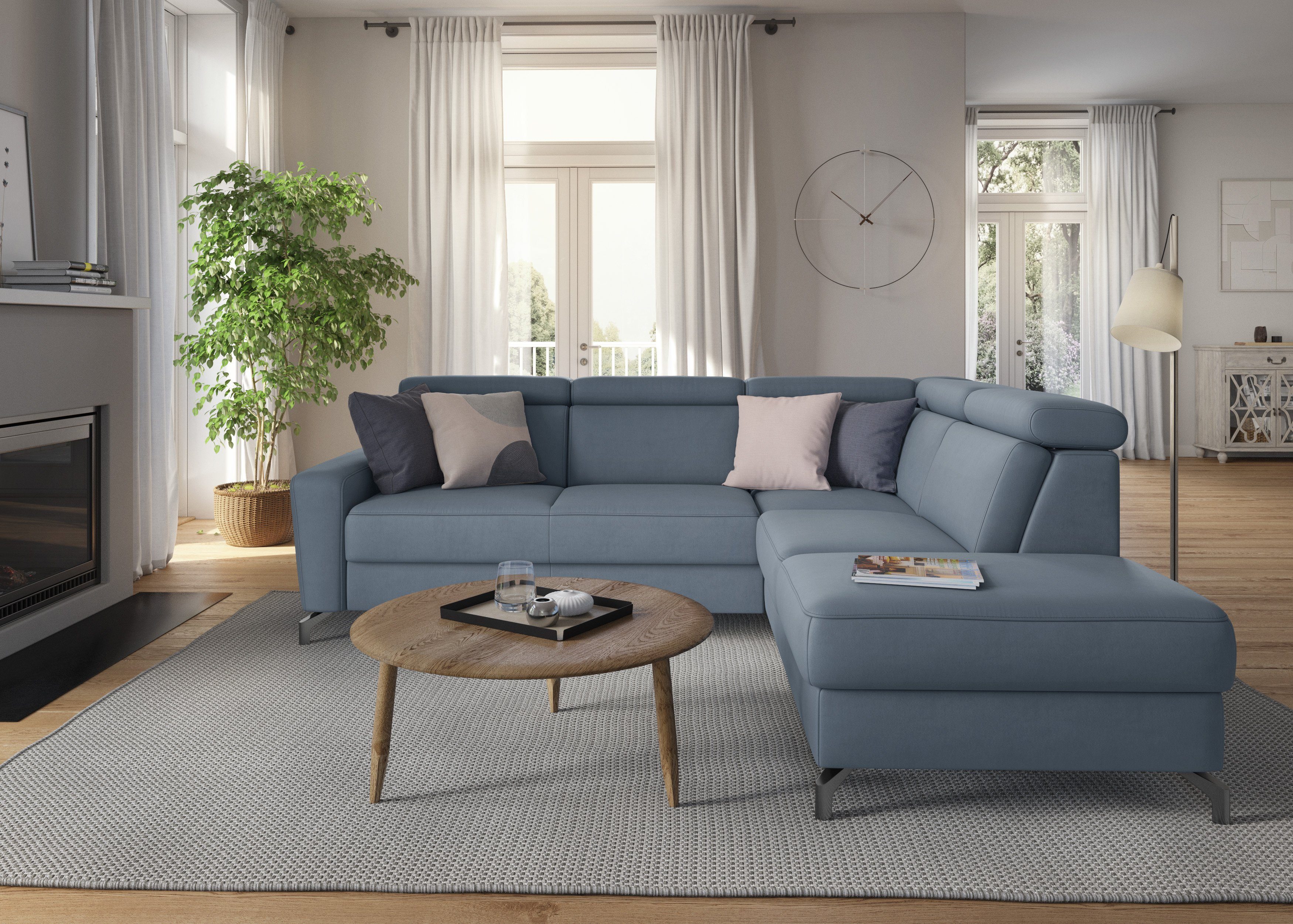sit&more Ecksofa Scarlett L-Form, inklusive Kopfteilverstellung, günstig online kaufen