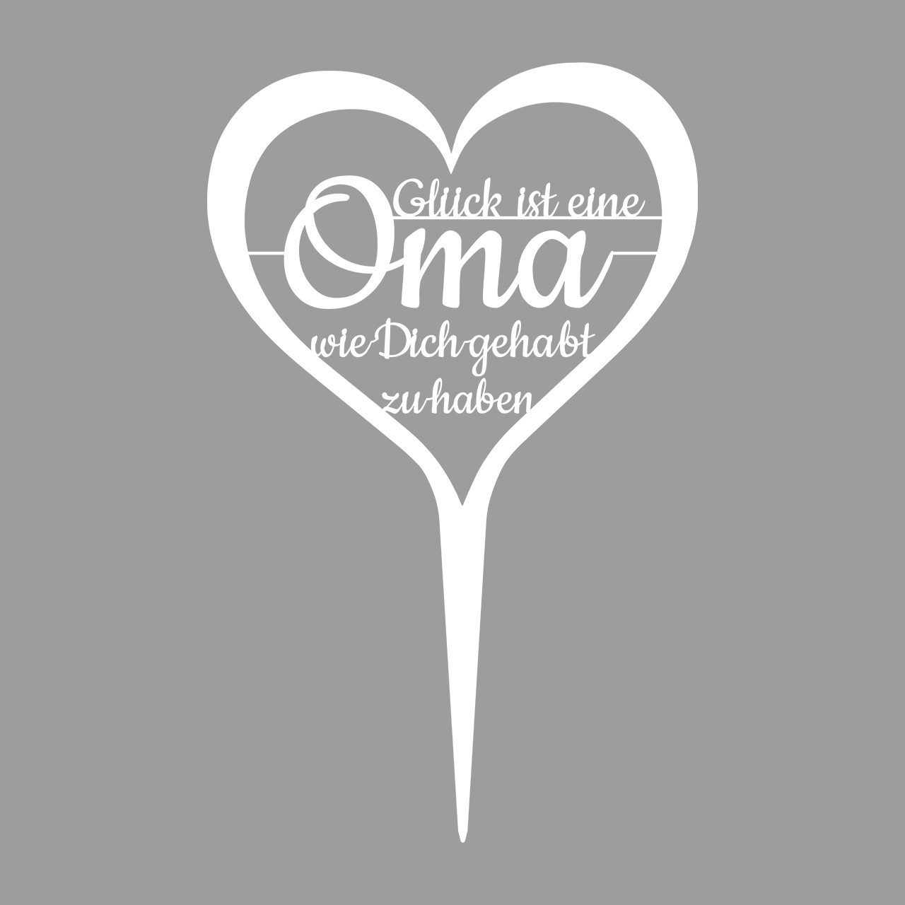 ILLUMINO Deko-Schriftzug Grabstecker Trauerschmuck Grabgesteck Grabschmuck Grabdeko