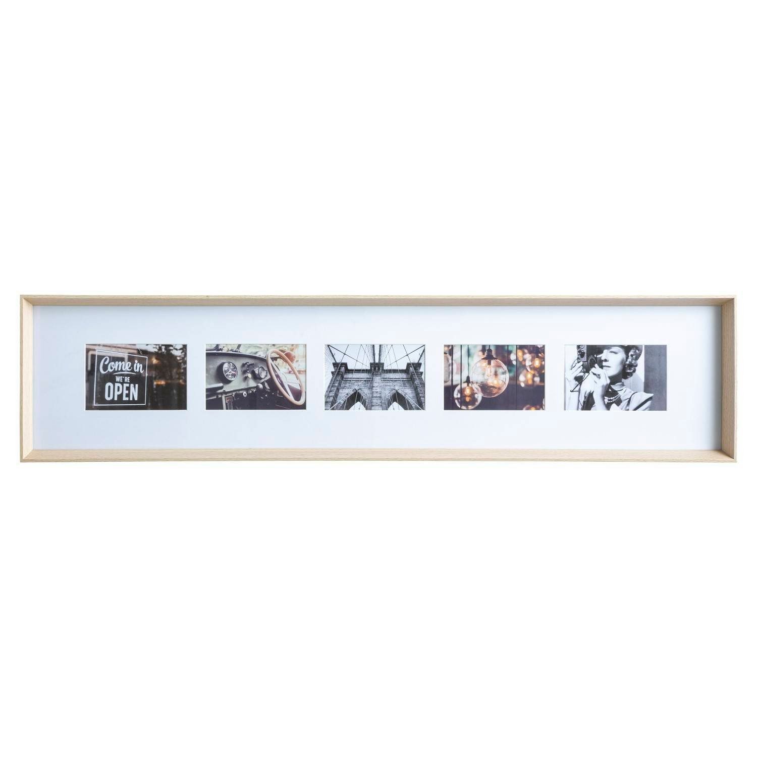Atmosphera Créateur d'intérieur Bilderrahmen Bilderrahmen für 5 Fotos AXEL, 22 x 97 cm, (einzeln)