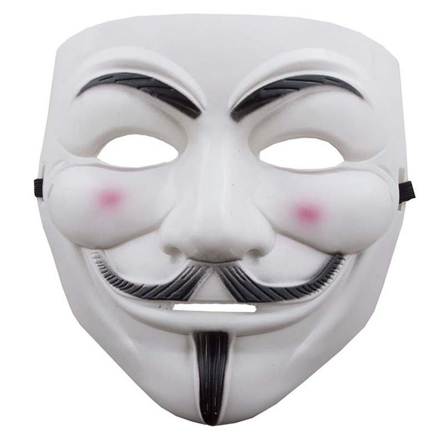 Verkleidungsmaske Halloween Maske mit Schnurrbart 'Anonimus'