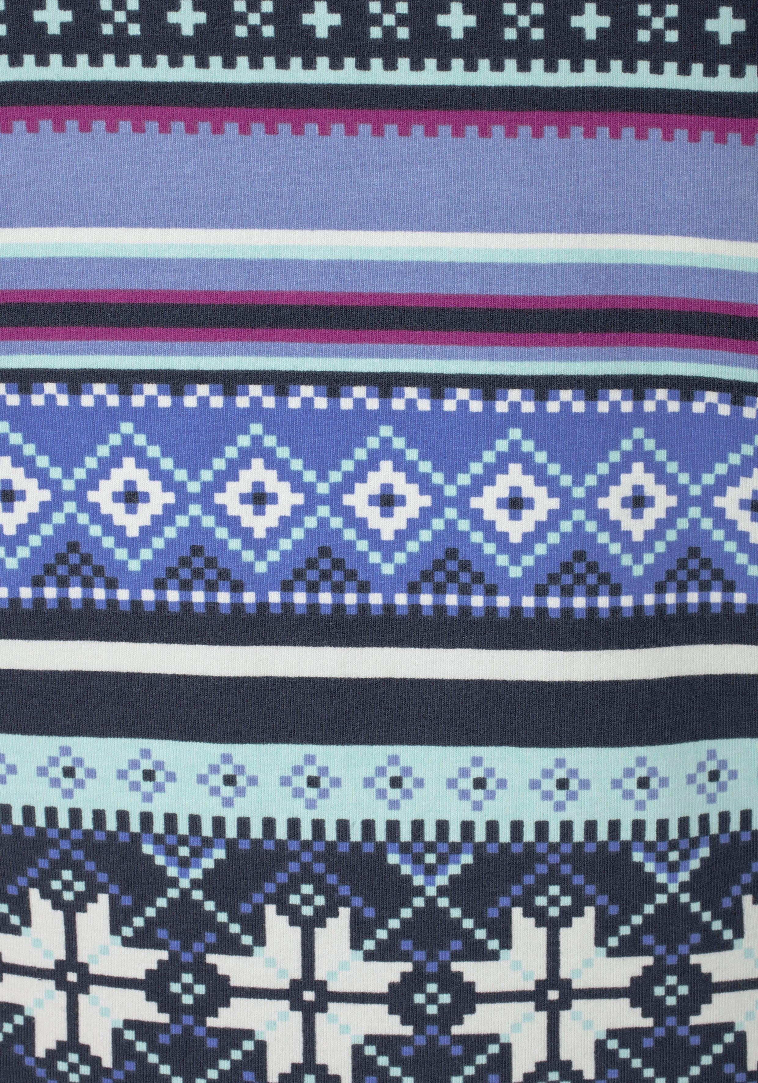 Bench. Pyjama (Set, 2 tlg) mit buntem Norwegermuster